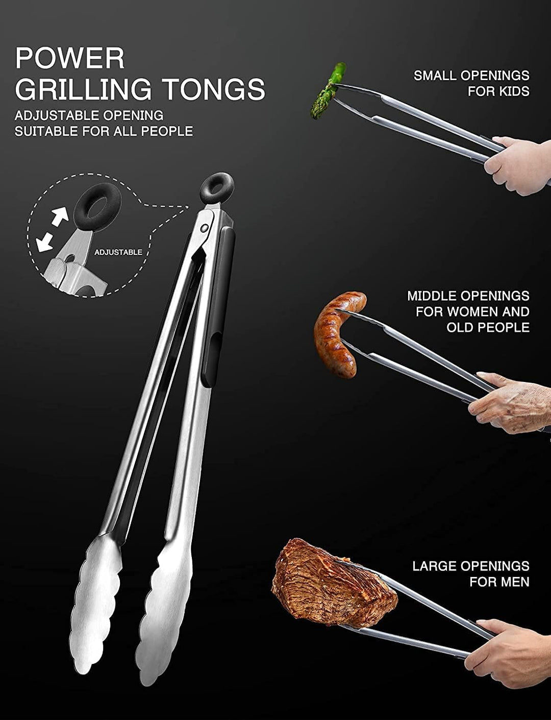 Grillbesteck Set,Grillset Grillzubehör im Geschenke für Männer,21-Stück Edelstahl Barbecue-Utensilie