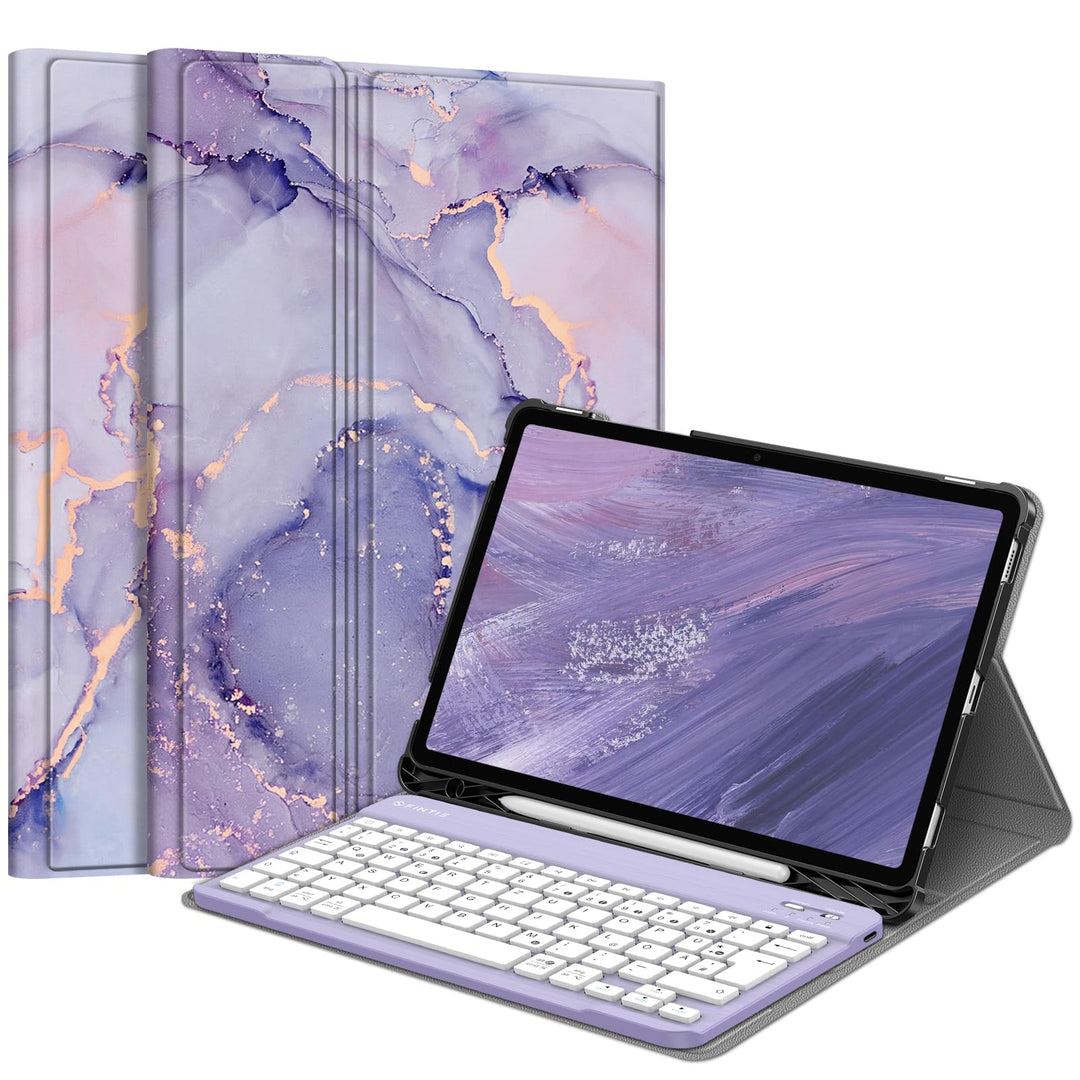 FINTIE Tastatur Hülle für Samsung Galaxy Tab S10 Lite/S10 FE/S9 FE 10.9" & S9 11" Tablet, Keyboard C