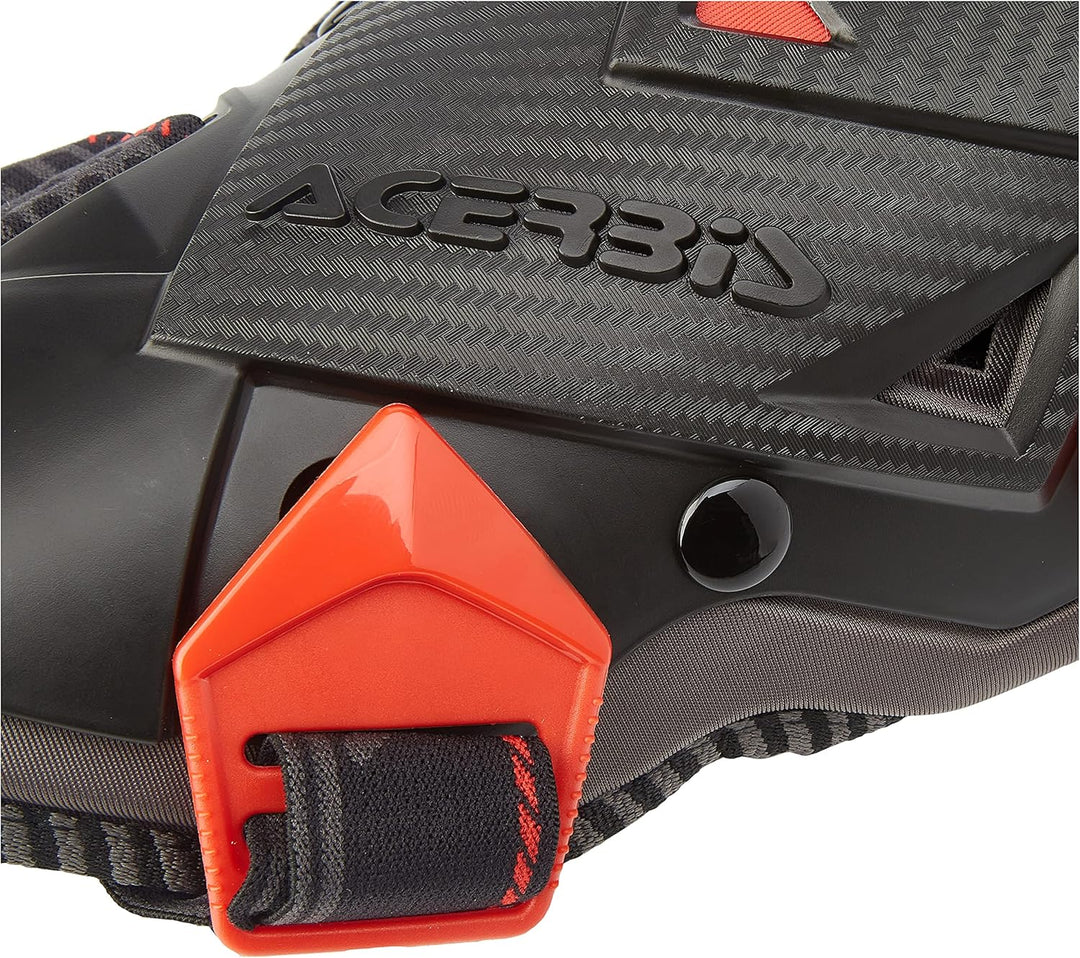 Acerbis Impact EVO Knie- / Schienbeinschoner, Schwarz/Rot