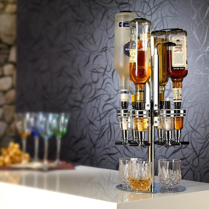 infactory Bar Buttler: Flaschenhalter"Bar Butler" 4-fach