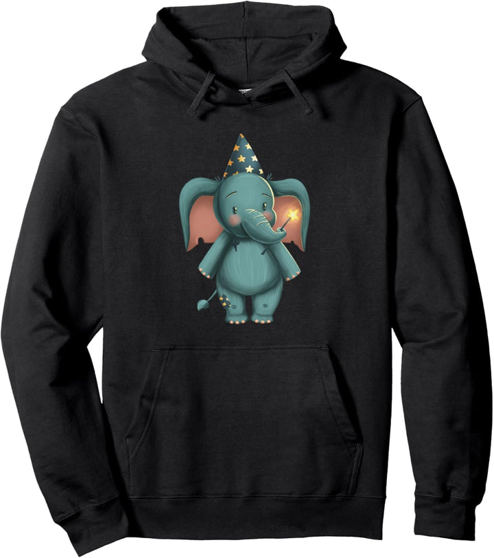 Niedlicher Geburtstags-Baby-Elefant Pullover Hoodie