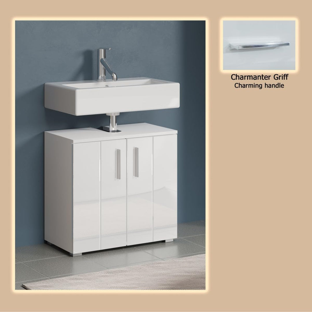 trendteam smart living - Waschbeckenunterschrank Unterschrank - Badezimmer - Wons - Aufbaumass (BxHx