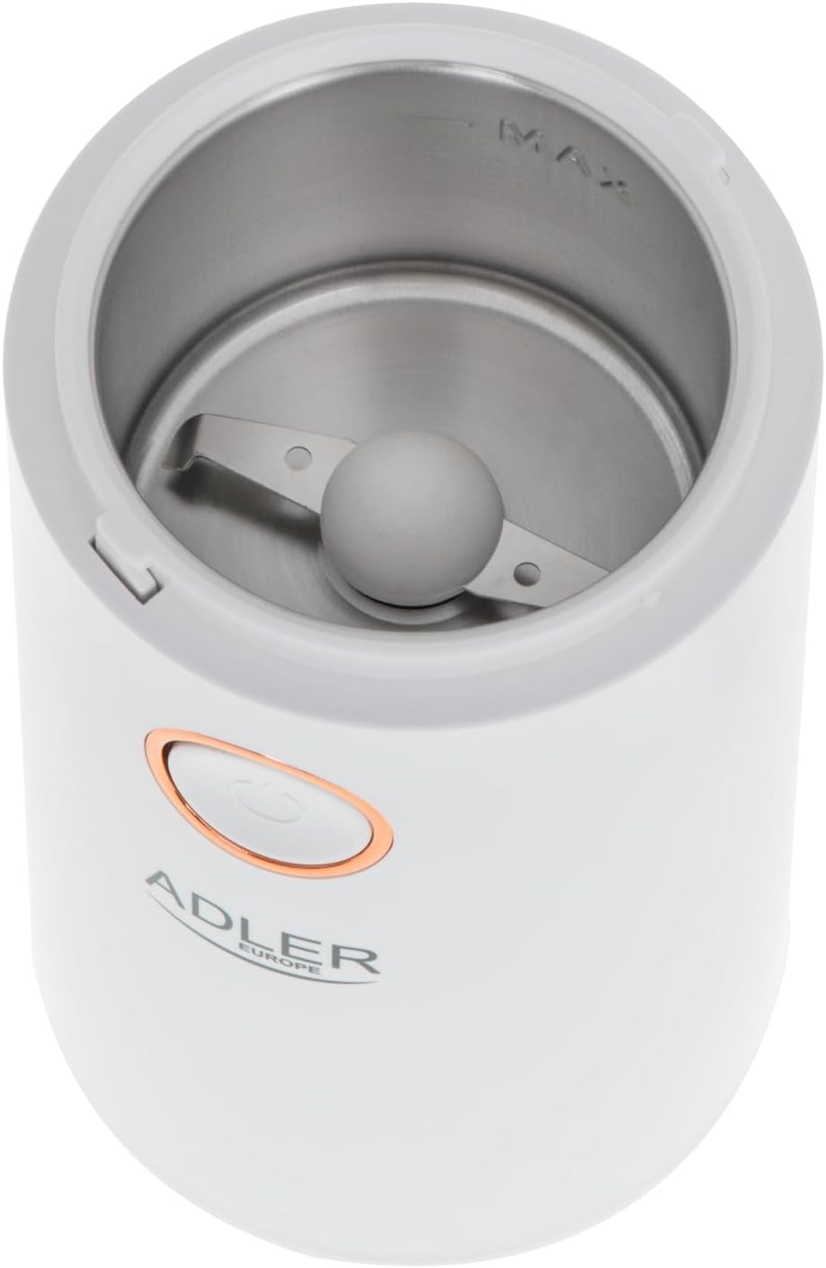 Adler AD 4446wg Elektrische Kaffeemühle aus Edelstahl, 150 W, Füllmenge bis zu 75g, Mühle für Kaffee