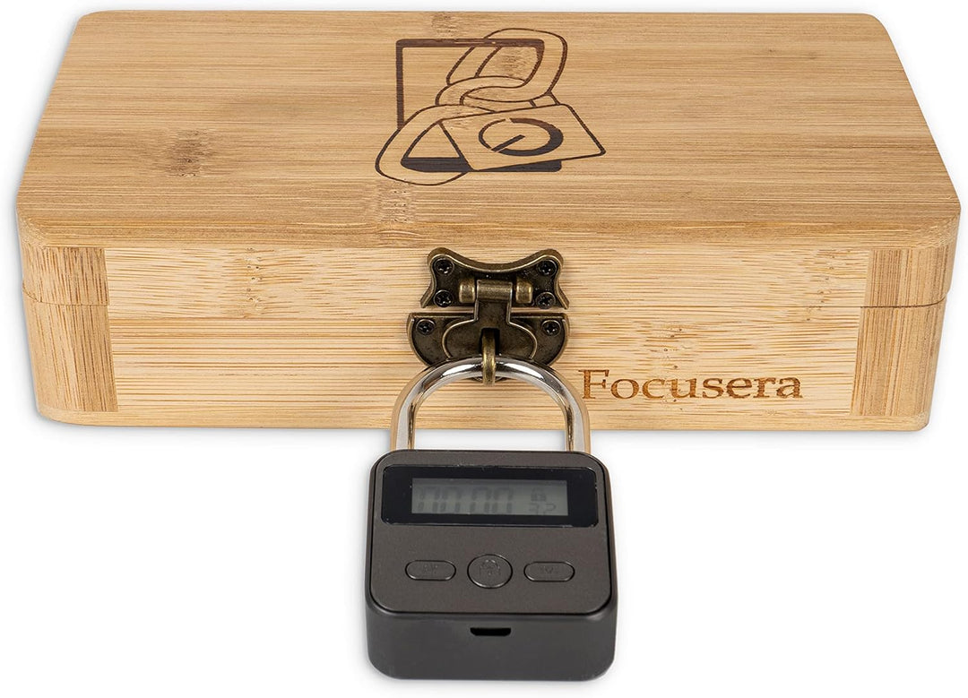 Focusera-Box mit Zeitschloss gegen Ablenkung durch Smartphone: Kontrolle über Handysucht und weniger