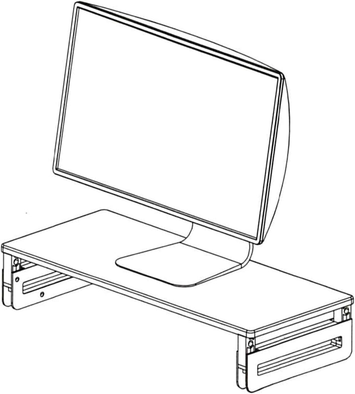 VALUE Monitor-/Laptop-Ständer, höhenverstellbar, schwarz