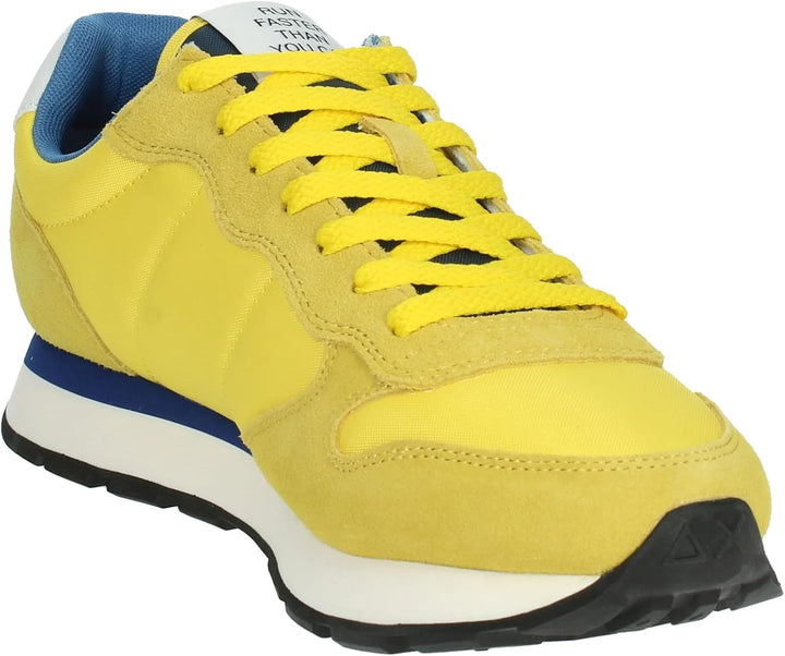 SUN68 Herren Tom Solid Nylon Sneaker 42 EU Gelb, 42 EU Gelb