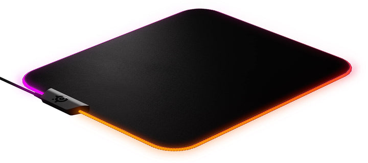 SteelSeries QcK Prism Cloth M - Gaming Mauspad – 2 Zonen RGB-Beleuchtung – Mittelgrosse (320mm x 270