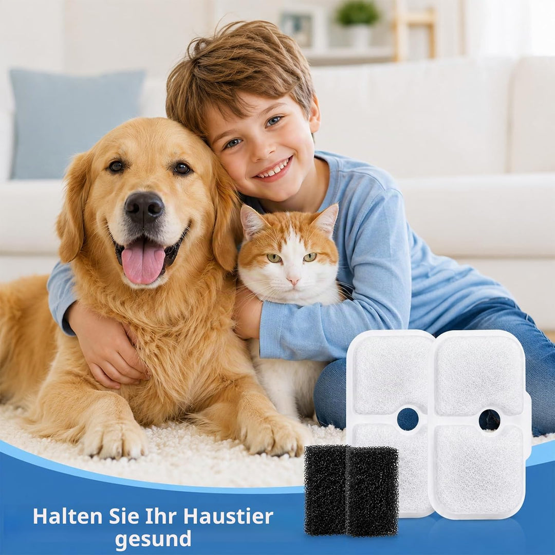 52 Stück Katzenbrunnen Filter für Petlibro Dockstream Trinkbrunnen PLWF005 / PLWF105 / PLWF115, 26 F