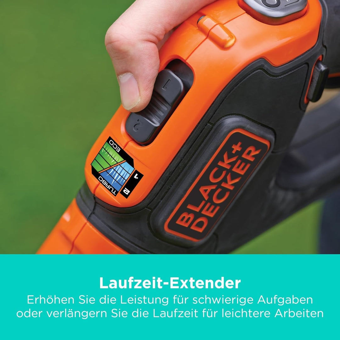 Black+Decker Akku-Rasentrimmer (Powercommand EasyFeed, 18V 4,0Ah, inkl. Akku und Ladegerät, 30 cm Sc