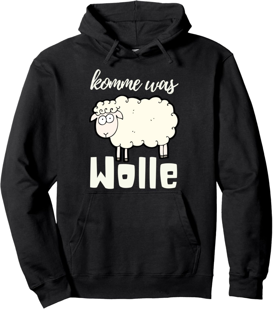 Komme Was Wolle Süsses Schaf Geschenk Wollknoll Nähen Häkeln Pullover Hoodie