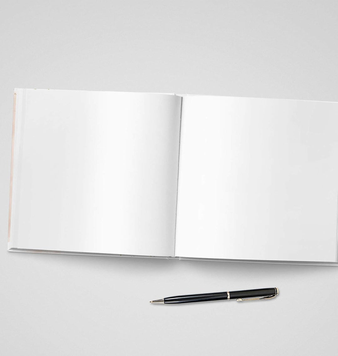 Gästebuch zur Hochzeit - quadratisch - Hochzeitsgästebuch Hochzeitsalbum Hochzeitsbuch - blanko weis