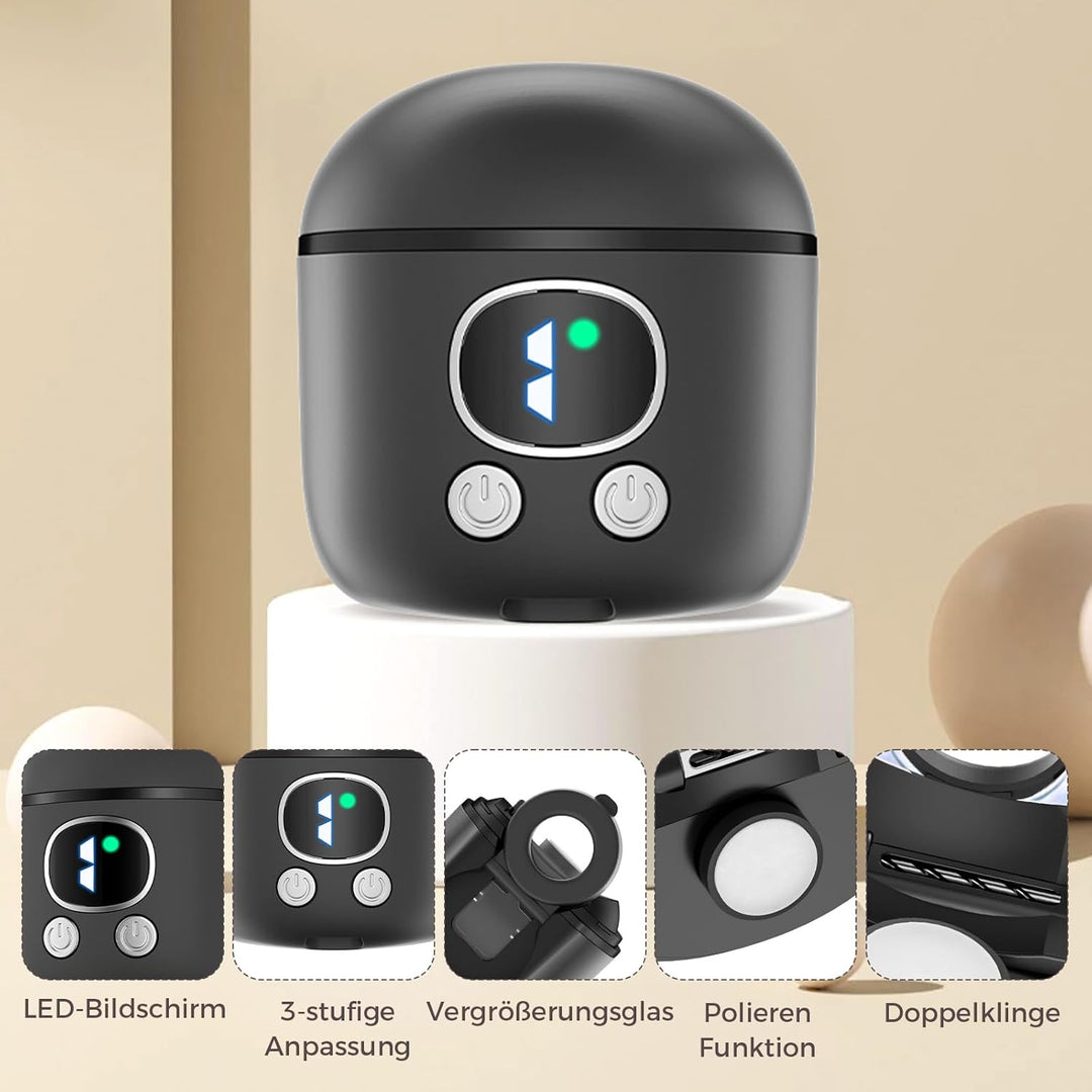 Elektrischer Nagelknipser, USB-wiederaufladbarer automatischer Nageltrimmer und Poliermaschine mit L
