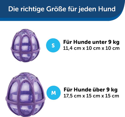 PetSafe Kibble Nibble Hunde-Snackspielzeug für Leckerlis und Trockenfutter, Spülmaschinenfest, BPA-f