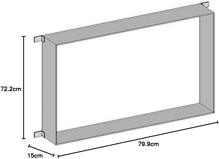 Emco Prime 2 Einbaurahmen für asis Lichtspiegelschrank 80 cm - 949700019