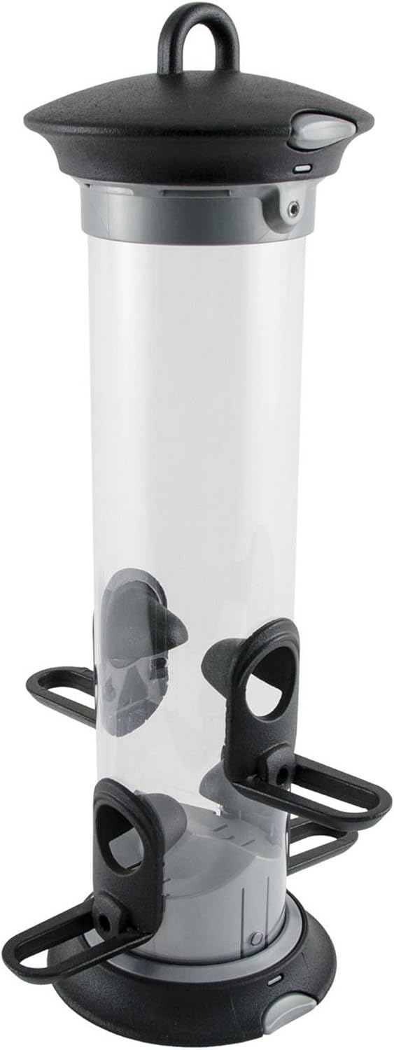 CJ Wildlife 310980619 Wildvogel-Futter-Säule "Apollo" 2 Öffnungen (EasyClean) Futterstation Wildvoge