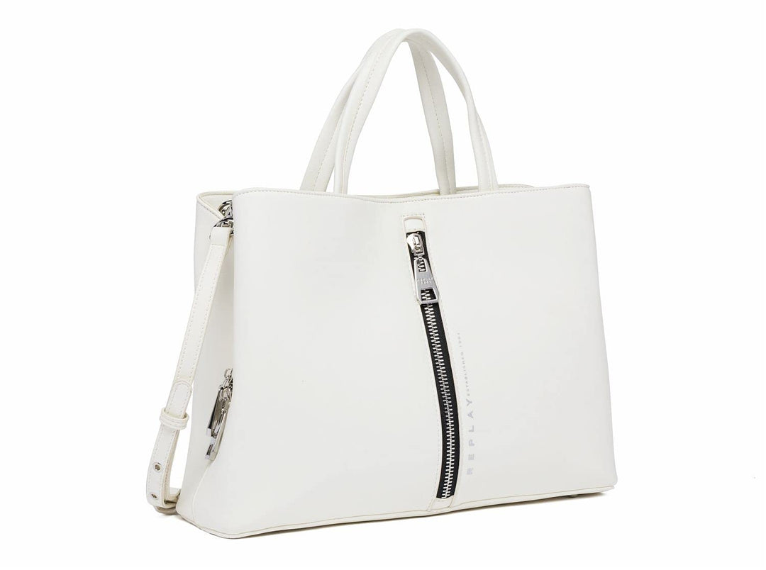 Replay Damen Fw3321 Handtasche 001 Opt White, 001 Opt White