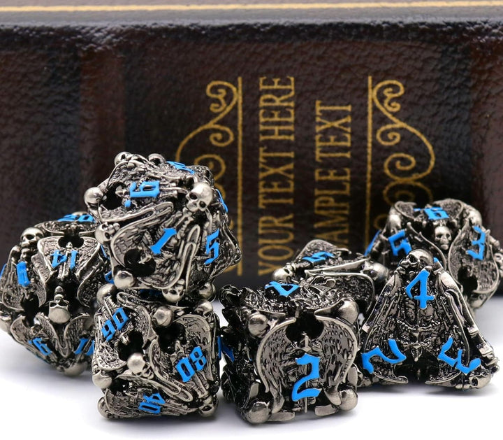 Würfelset Dungeons and Dragons Würfel, DND Würfel 7 teilig, ZHOORQI Polyedrische Würfel Set D&D Würf