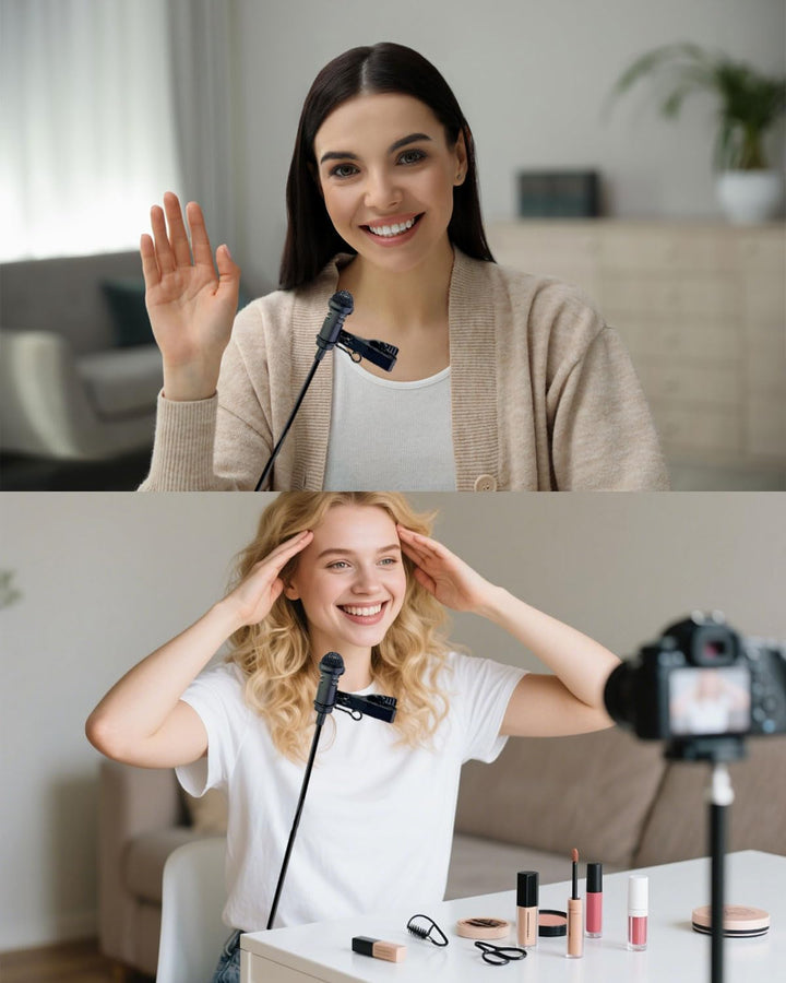 Lavalier Mikrofon kompatibel mit DJI Mic 1/2 für Rode Wireless GO II 2, Omnidirektional Kondensato L