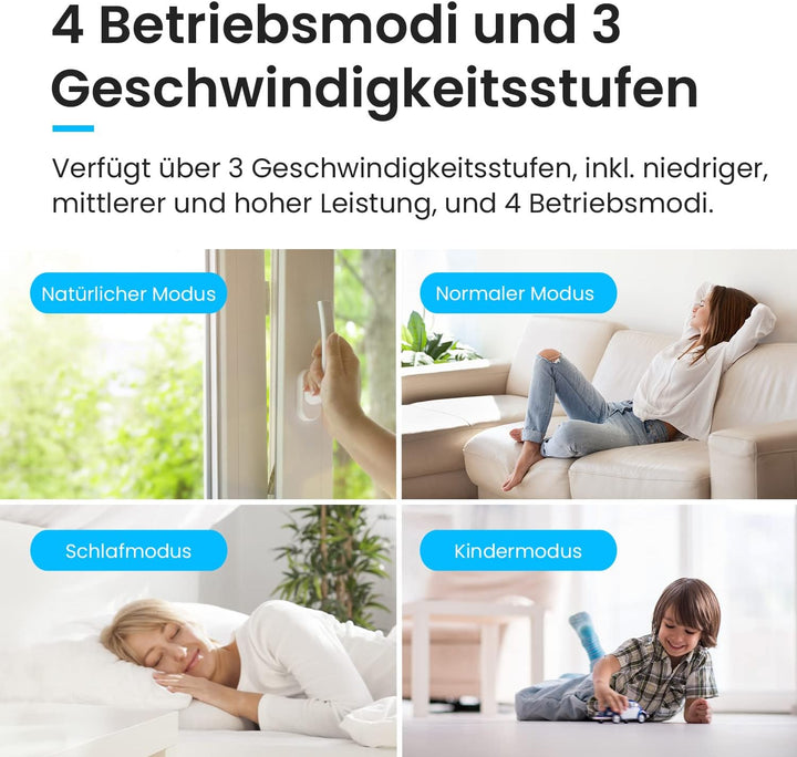 Pro Breeze Premium Design Turmventilator mit Fernbedienung, Timer & Oszillation, 117cm hoch - Standv