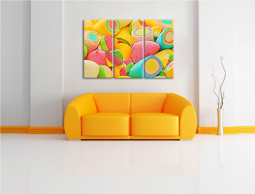 bunte Schaumsüssigkeiten NewArt 3-Teiler Leinwandbild 120x80 Bild auf Leinwand, XXL riesige Bilder f