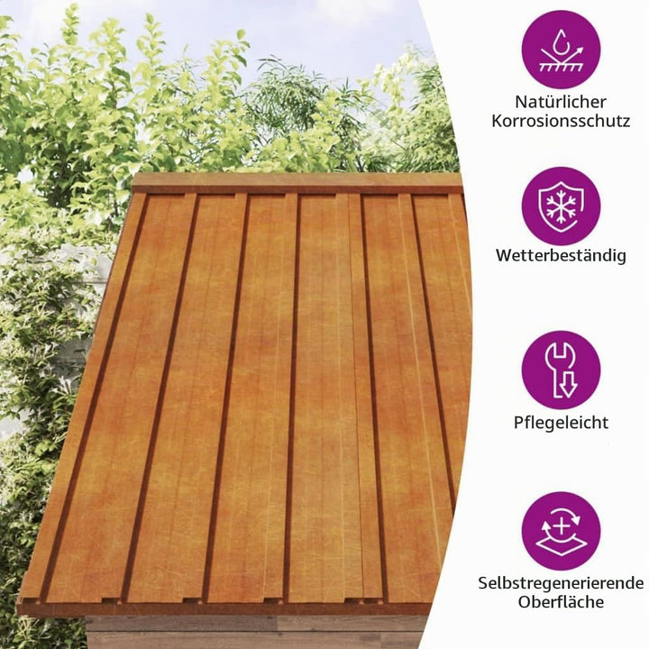 vidaXL Dachplatten 12 Stk., Trapezblech Wellblech, Dachblech Profilblech für Gerätehaus, Metallblech