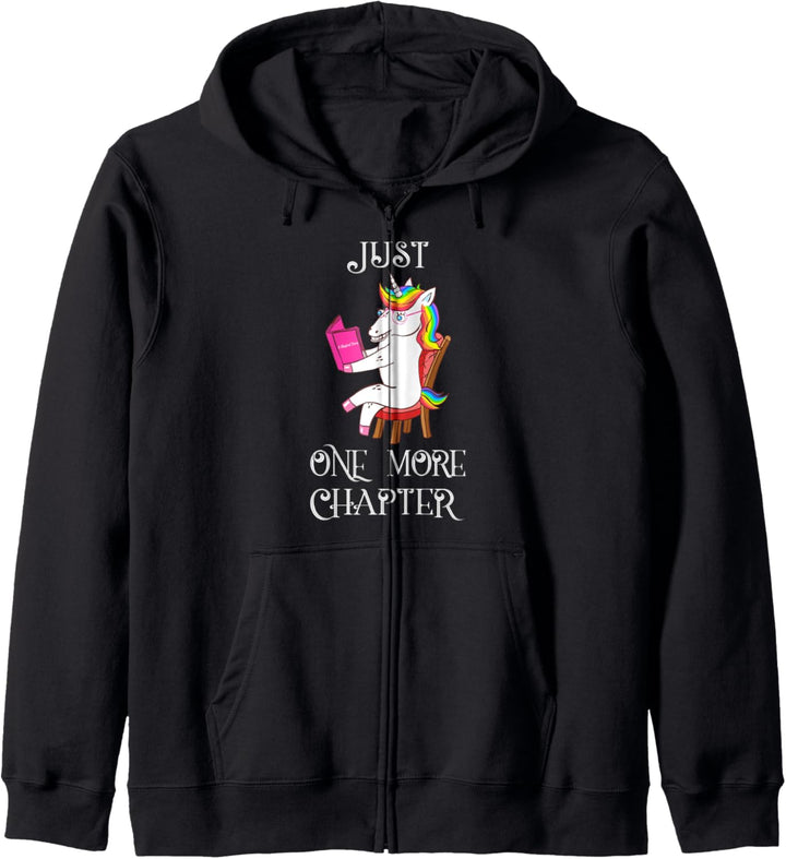 Just One More Chapter Bookworm Librarian Book Collector Gift Kapuzenjacke
