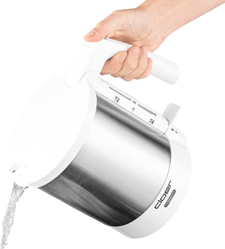 Cloer 4711 Wasserkocher, 2000 W, Trockengeh- und Überhitzungsschutz, aussen liegende Füllmengenmarki