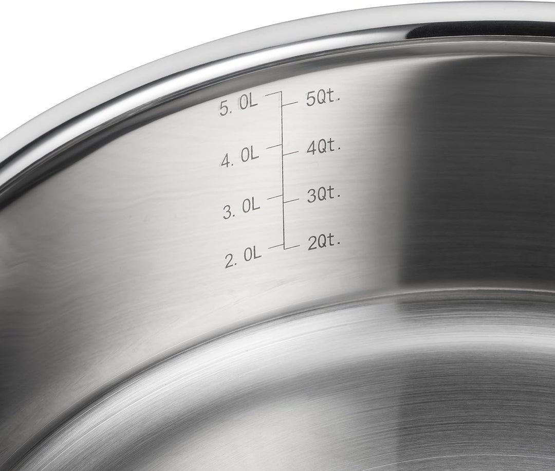 LE CREUSET Sauteuse aus 3-ply Edelstahl, Ø 28 cm, 96100928000000, 28 cm