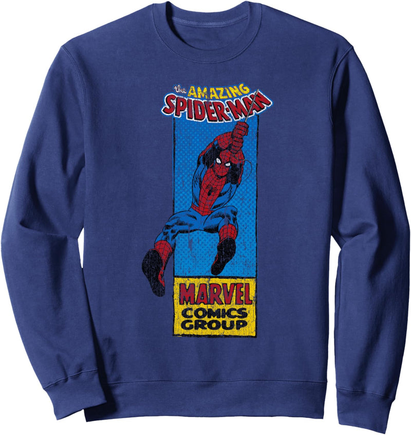 Marvel The Amazing Spider-Man Thin Comic Panel Sweatshirt