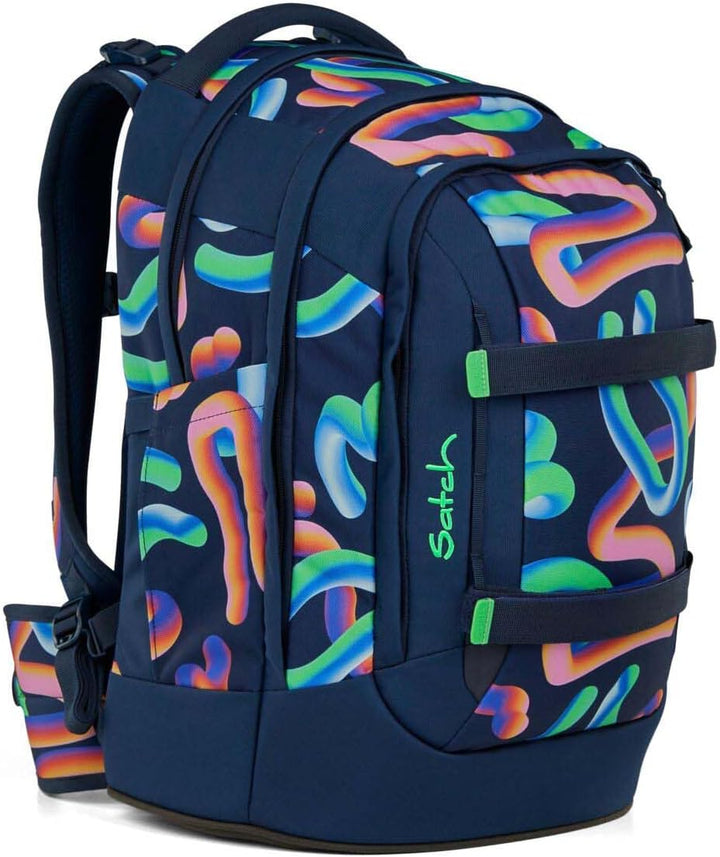Satch Pack Schulrucksack Set 2tlg. inkl. Pencil Slider (Crazy Twist), Crazy Twist