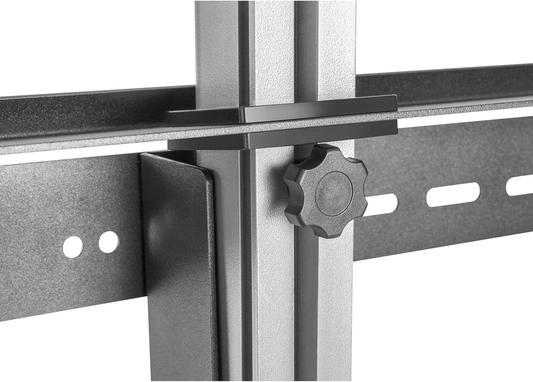 Maclean MC-791N TV Halterung mit Ablage Decken-Bodenbefestigung Teleskophalter OLED QLED LCD LED Pla