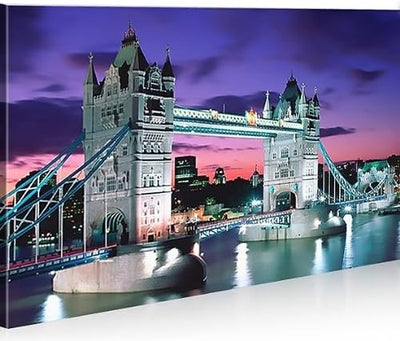 islandburner Bild Bilder auf Leinwand Tower V2 Bridge London 1p XXL Poster Leinwandbild Wandbild Dek