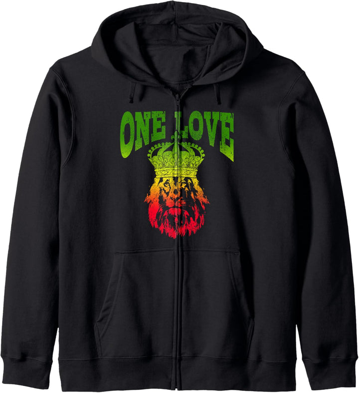 Reggae Musik Lion Of Judah Rastafari Rasta Kapuzenjacke