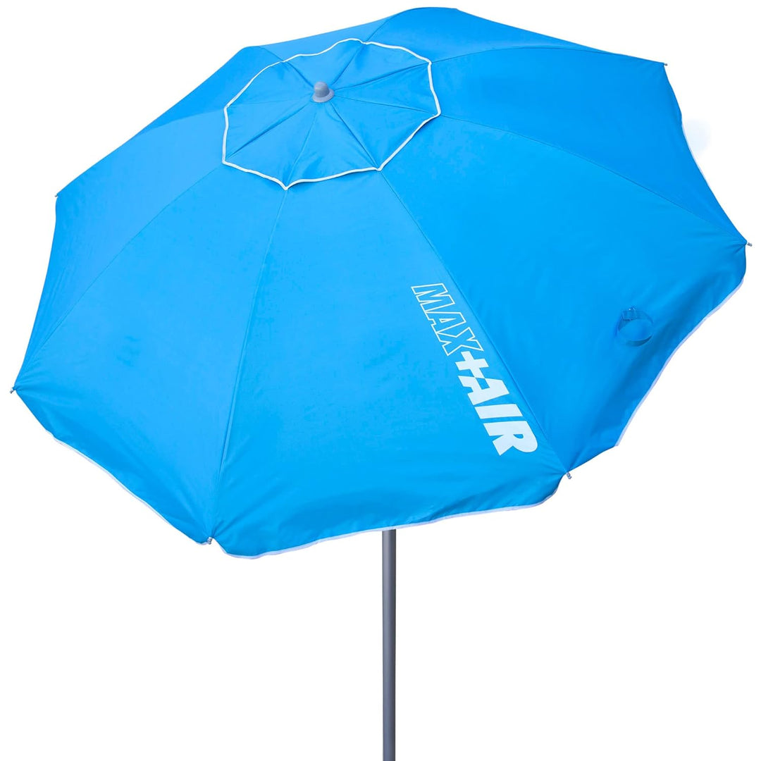 AKTIVE 62239 - Grosser Strandschirm Anti-Wind, Ultra Resistent, Kippstange, Inklusive Aufbewahrungst