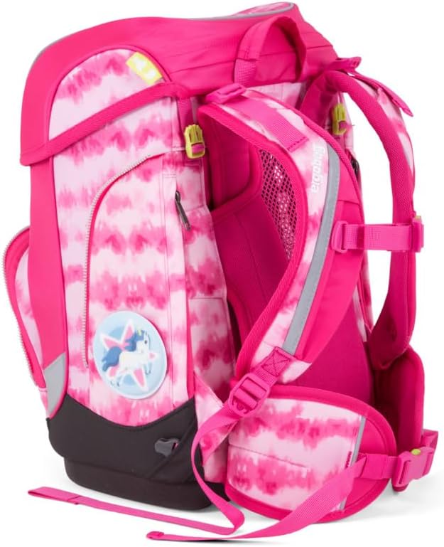 Ergobag cubo ZauBärwatte, ergonomischer Schulrucksack, Set 5-teilig, 19 Liter, 1.100 g, pink Einheit