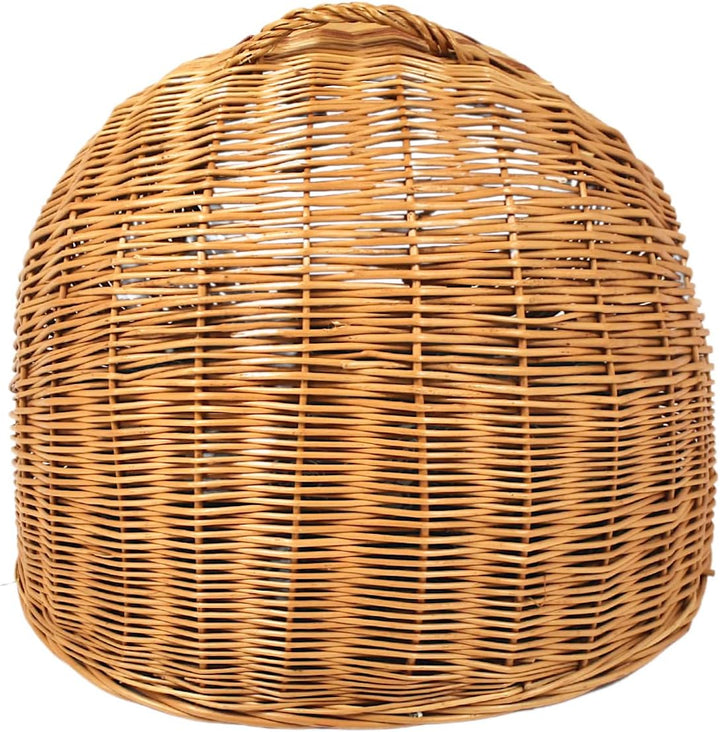 Weidenkorb Korbhöhle mit Gitter und Tragegriff/Transportkorb/Transporthöhle / 50x40x45 cm, Natürlich