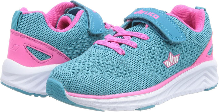 Lico Unisex Kinder Marin Vs Sneaker 32 EU Türkis Pink, 32 EU Türkis Pink