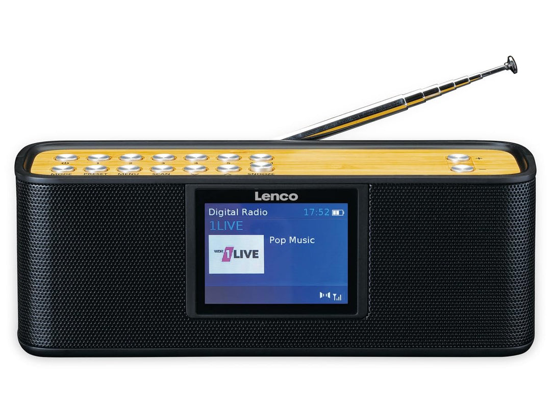 Lenco PDR-045 tragbares DAB+ Radio - DAB+ Radio mit Bluetooth® - PPL FM-Radio - 2 x 3 Watt RMS - 5 S