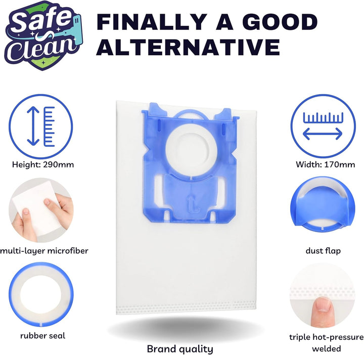 Vorteils-Set für AEG SilentPerformer ÖKO ASP7130, 20 Staubsaugerbeutel + 1 HEPA Filter - Alternativ