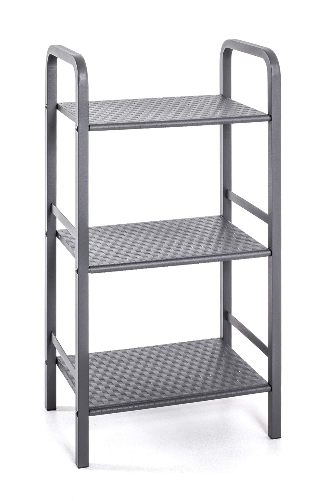 HAKU Möbel Regal, Metall, grau, B 40 x T 28 x H 81 cm 40 x 28 x 81 cm, 40 x 28 x 81 cm