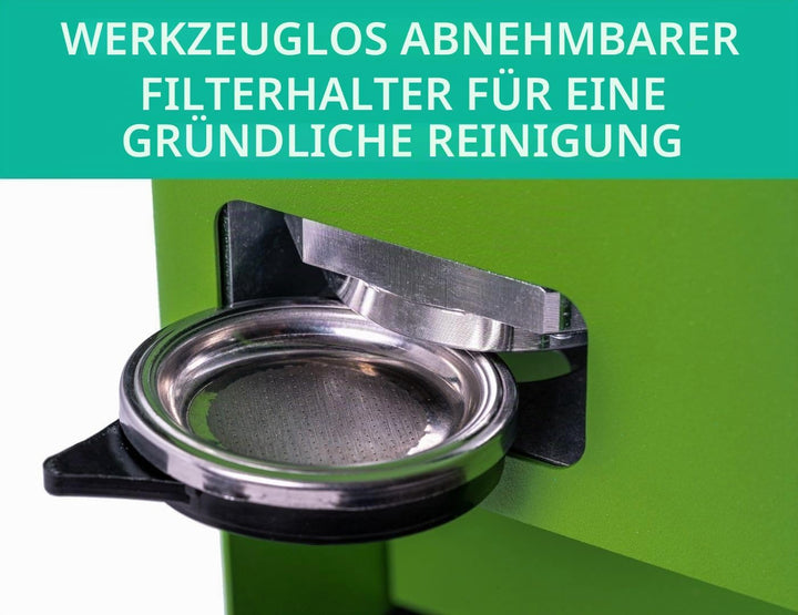 Aroma E.GO Kaffeepadmaschine für ESE-Pads 44 mm Schwarz, Schwarz