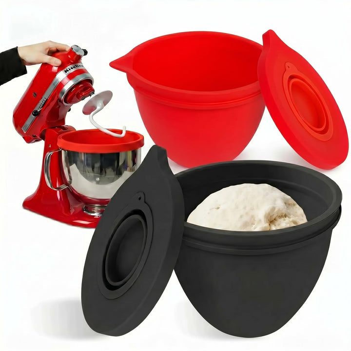 Silikon-Einlagen, kompatibel mit Kitchen Aid 4,5-5-Quart-Mixer mit kippbarem Kopf, 2 Einlagen mit De