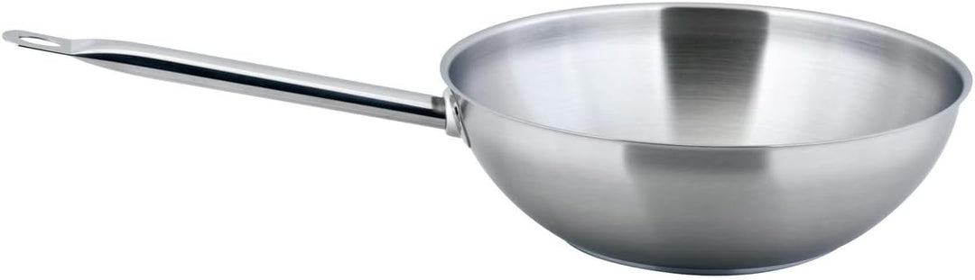 METRO Professional Wok unbeschichtet | Ø 30 cm | Edelstahl | Backofengeeignet bis max. 240 °C | auch