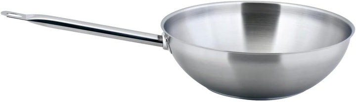 METRO Professional Wok unbeschichtet | Ø 30 cm | Edelstahl | Backofengeeignet bis max. 240 °C | auch