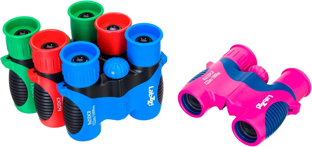 Levenhuk LabZZ B2 Red Berry Kompakt-Fernglas für Kinder, Farbe Rot, Red Berry