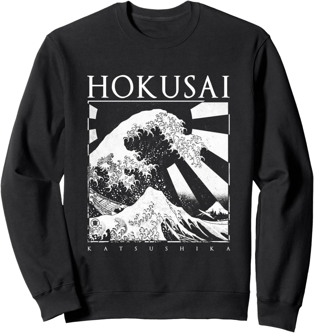 Hokusai Katsushika Japan Style The Great Wave Off Kanagawa Sweatshirt