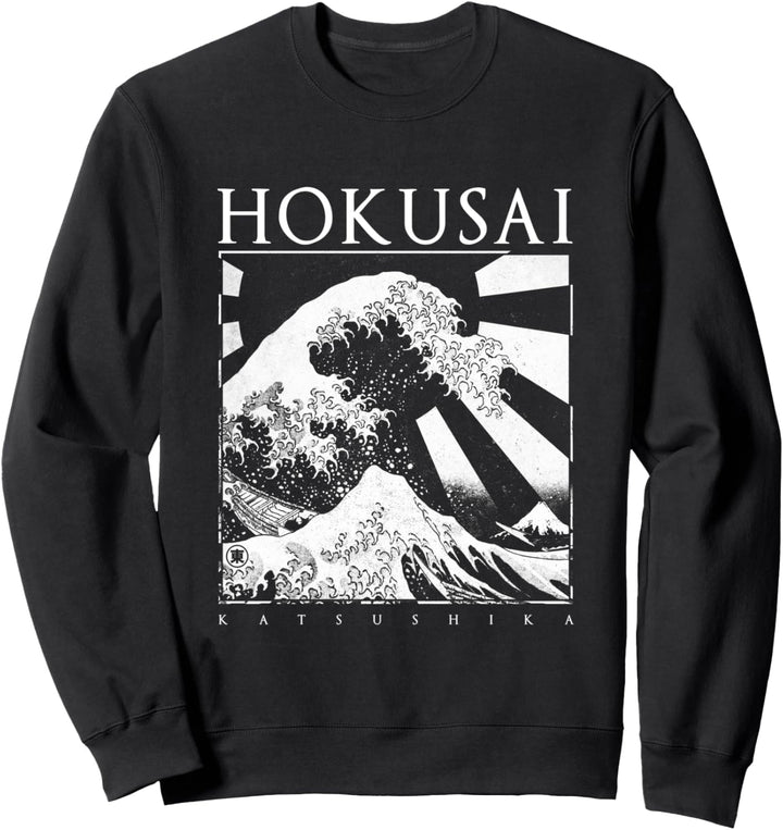 Hokusai Katsushika Japan Style The Great Wave Off Kanagawa Sweatshirt