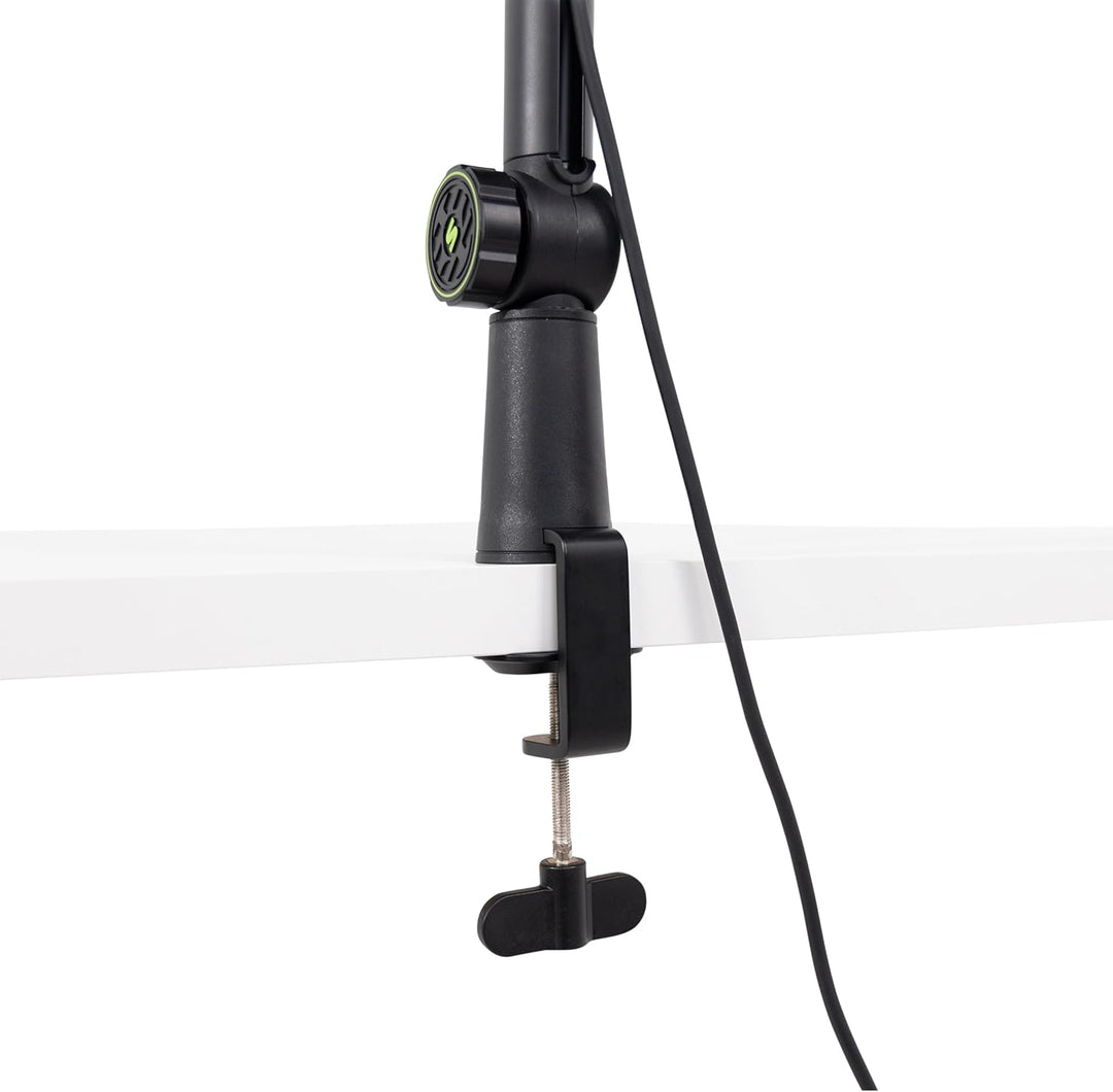 Shure by Gator Deluxe Podcast Gelenk-Mikrofonarm mit Kabelkanal, schwarz (SH-BROADCAST1)