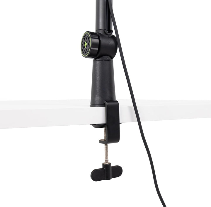 Shure by Gator Deluxe Podcast Gelenk-Mikrofonarm mit Kabelkanal, schwarz (SH-BROADCAST1)