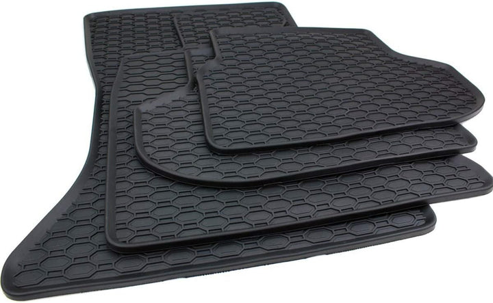 Kfzpremiumteile24 Gummimatten Kompatibel mit 5er F10 Limousine 5er F11 Touring Fussmatten Gummi Prem